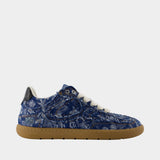 Sneakers Tapestry - Ganni - Coton - Bleu