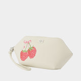 Sac À Main Bou Make Up - Ganni - Cuir - Blanc