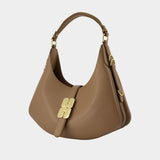 Sac Porté Épaule Kat Small Butter - Ganni - Cuir - Beige