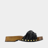 Mules Tia Fairy - Ganni - Cuir - Noir