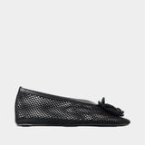 Ballerines Jenny Flower - Ganni - Synthétique - Noir