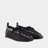 Ballerines Sporty - Ganni - Synthétique - Noir