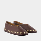 Ballerines Jenny - Ganni - Synthétique - Marron