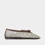 Ballerines Jenny Mesh Bow - Ganni - Nylon - Ivoire