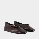 Ballerines Jenny - Ganni - Synthétique - Marron