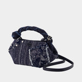 Sac À Main Bou Mini - Ganni - Coton - Bleu
