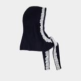 Balaclava Lace - Ganni - Laine - Noir