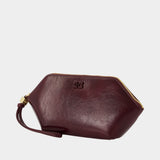 Pochette Bou Make Up - Ganni - Synthétique - Bordeaux
