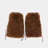 Moufles Alternative - Ganni - Laine - Marron