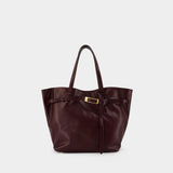 Cabas Elly Small - ANINE BING - Cuir - Bordeaux