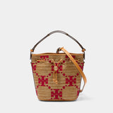 Sac À Main T-Monogram - Tory Burch - Synthétique - Beige