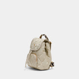 Sac À Dos Ll Mini - Burberry - Synthétique - Blanc