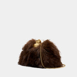 Pochette The Small Claw Clip - Marc Jacobs - Synthétique - Marron