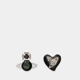 Boucles D'oreilles Thomasina - Vivienne Westwood - Métal - Noir
