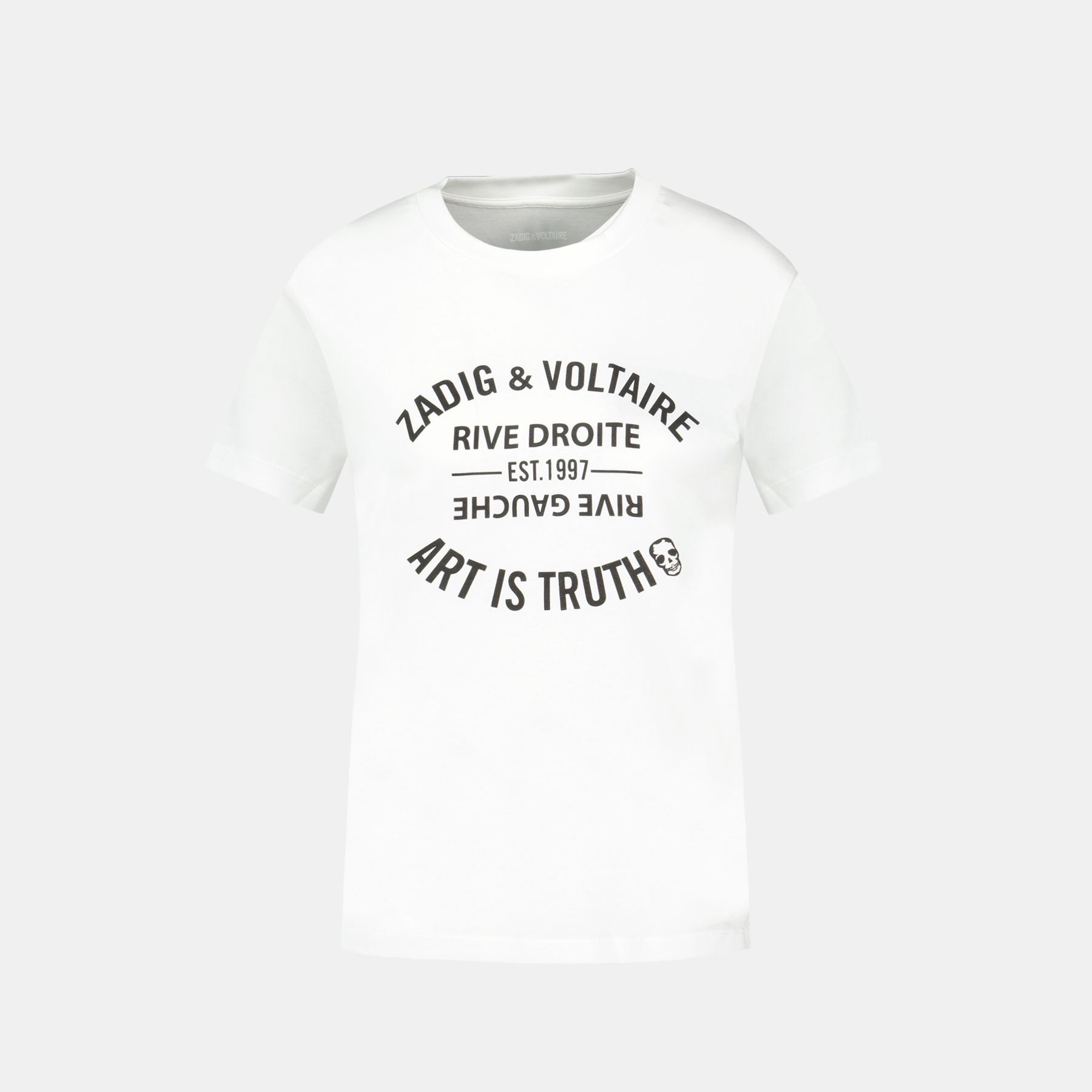 Blason T Shirt Blanc Zadig Et Voltaire Femme Tee Shirt Zadig