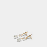 Boucles D'oreilles Coral Pearl - SELF PORTRAIT - Métal - Doré