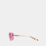 Lunettes De Soleil Gg2038s - Gucci - Métal - Doré
