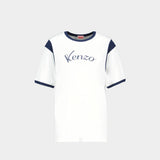T-Shirt Gots Varsity - Kenzo - Coton - Blanc