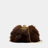 Pochette The Small Claw Clip - Marc Jacobs - Synthétique - Marron