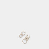 Boucles D'oreilles Closure - MM6 Maison Margiela - Métal - Argenté