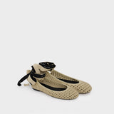 Ballerines The Logo Ribbon - Marc Jacobs - Synthétique - Beige