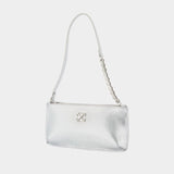 Sac Porté Épaule Jitney - OFF WHITE - Cuir - Argenté