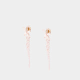 Boucles D'oreilles Petite Bow Drip - Simone Rocha - Crystal - Rose