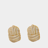 Boucles D'oreilles Knot - SELF PORTRAIT - Métal - Doré