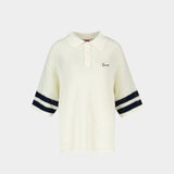 Polo Crochet - Kenzo - Coton - Blanc