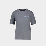 T-Shirt Petit Logo - Lanvin - Coton - Gris