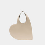 Sac Porté Épaule Heart Tote - Coperni - Cuir - Beige