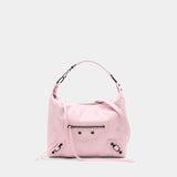 Sac Porté Épaule Le City - Balenciaga - Cuir - Rose