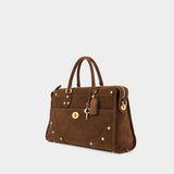 Sac À Main Rhyder Satchel 38 - Coach - Cuir - Marron