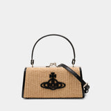 Sac À Main Doll Xl Frame - Vivienne Westwood - Coton - Beige