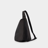 Sac À Bandoulière Tuck Sling M - YOHJI YAMAMOTO - Cuir - Noir
