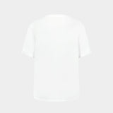 T-Shirt Vintage Print Reg Fit - Balmain - Coton - Blanc