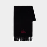 Écharpe 30x180 - Vivienne Westwood - Laine - Noir