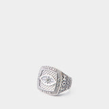 Bague Cushion Gold en Argent et Or
