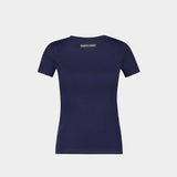 T-Shirt Moon Ss Baby - Marine Serre - Coton - Bleu