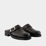 Mules Camion - OUR LEGACY - Cuir - Noir