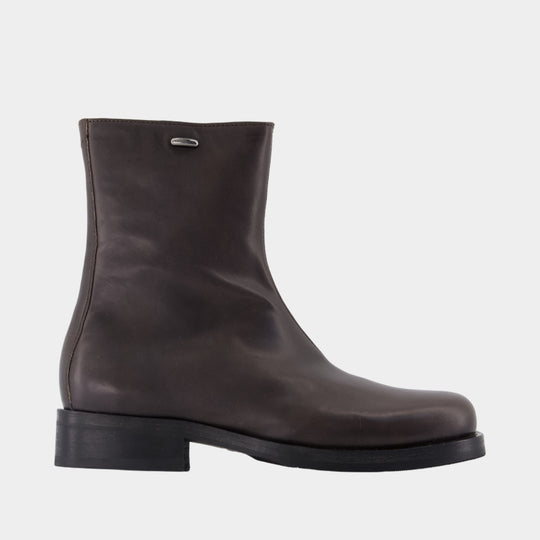 Bottines Camion - OUR LEGACY - Cuir - Marron