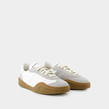 Sneakers Bars M - Acne Studios - Cuir - Blanc/Marron