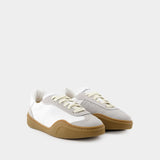Sneakers Bars - Acne Studios - Cuir - Blanc/Marron