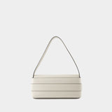 Sac Hobo Musubi Elongated - Acne Studios - Cuir - Blanc/Noir