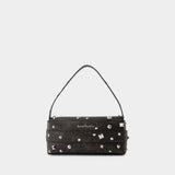 Sac Hobo Musubi Elongated - Acne Studios - Cuir - Marron Foncé