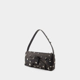 Sac Hobo Musubi Elongated - Acne Studios - Cuir - Marron Foncé