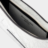 Sac Hobo Platt Mini Crackle - Acne Studios - Cuir - Blanc