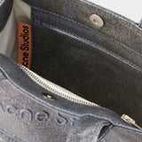 Cabas Mini Lunar - Acne Studios - Cuir - Argenté/Bleu