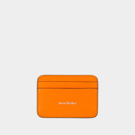 Porte-Carte - Acne Studios - Cuir - Orange