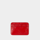 Porte-Carte - Acne Studios - Cuir - Rouge